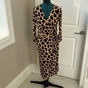 DVF silk wrap dress, size 8